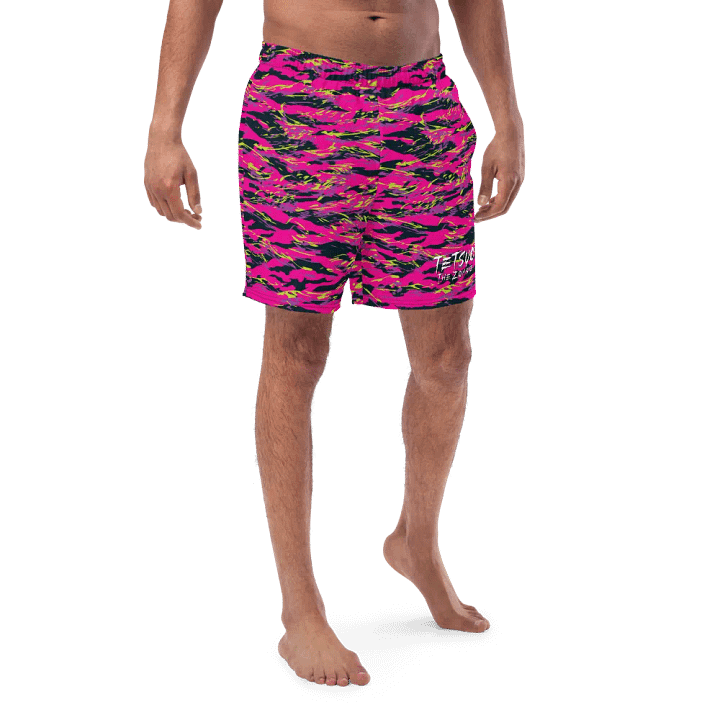 Pink Camo Swim Trunks product image (1)