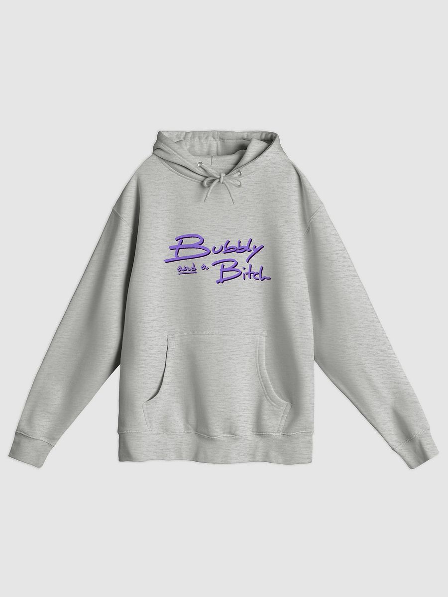 Bubbly and a B*tch (purple shadow design) printed premium pullover hoodie product image (5)