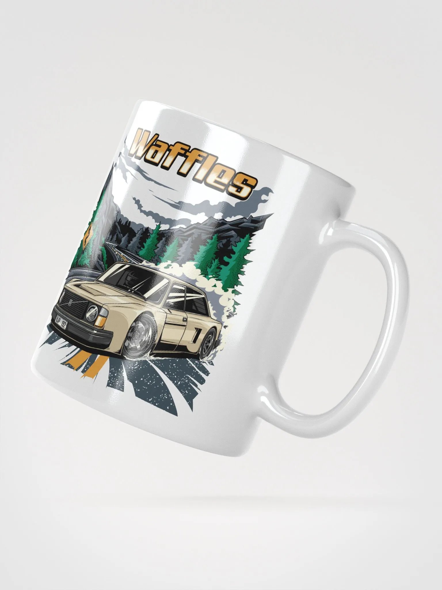 Waffles the Mid-Engine V10 Volvo Coffe Mug! product image (5)