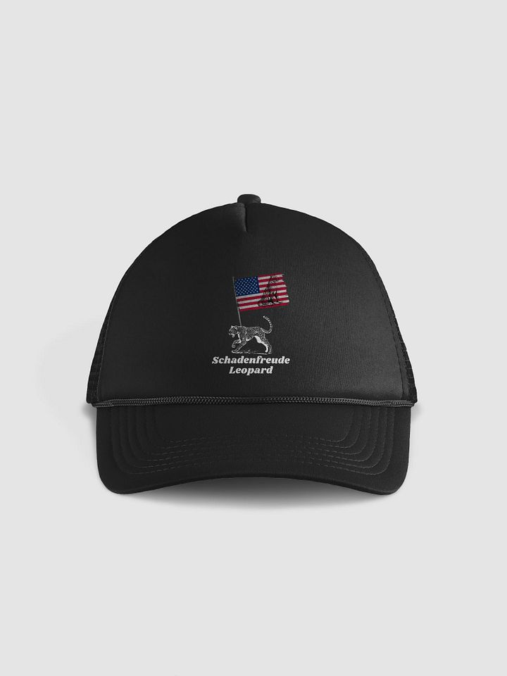 Schadenfreude Leopard Trucker Hat product image (1)
