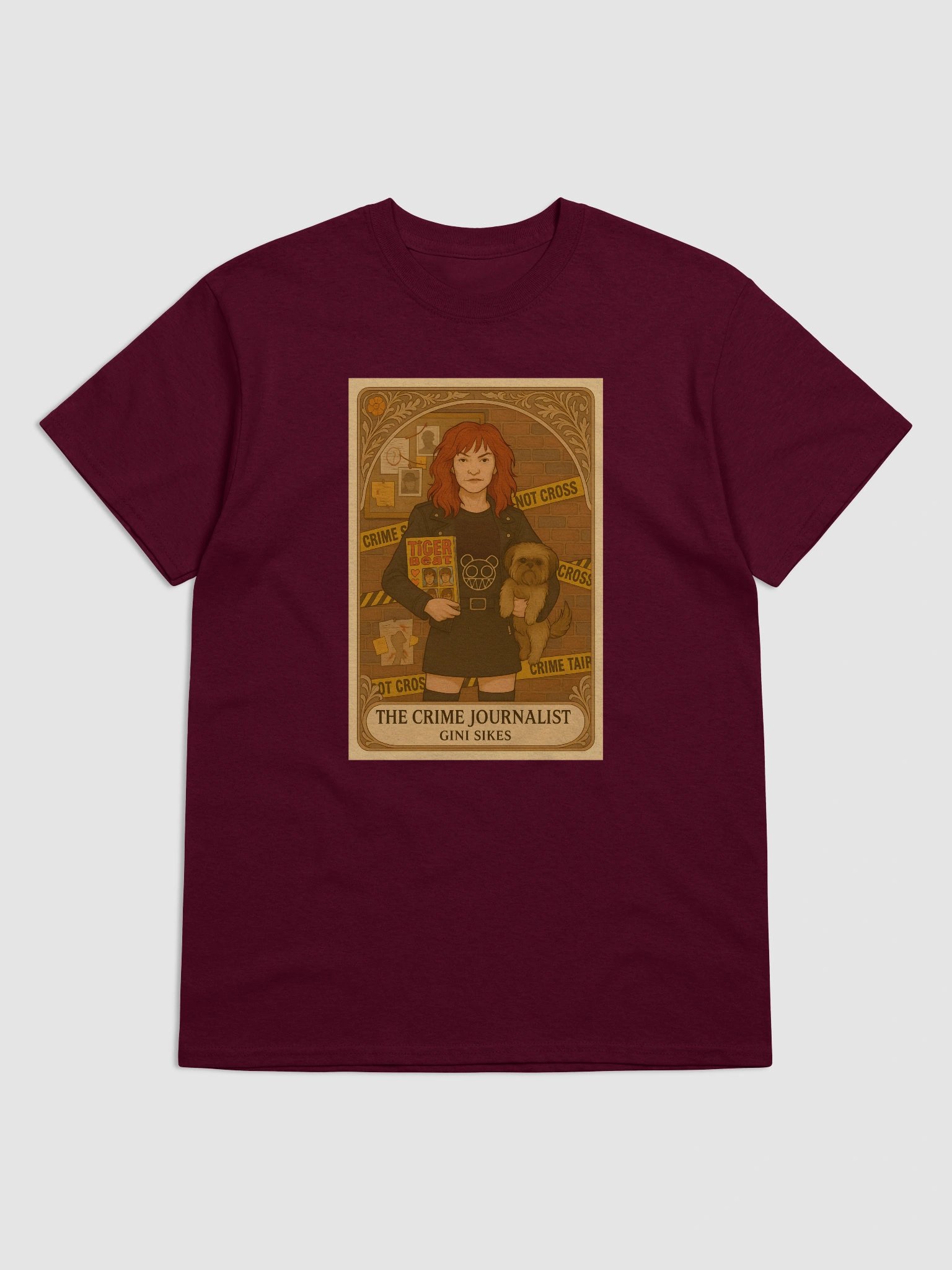Tarot Card - Gini Sikes - Lunch Therapy on the back - Unisex Ultra Cotton Tee product image (5)