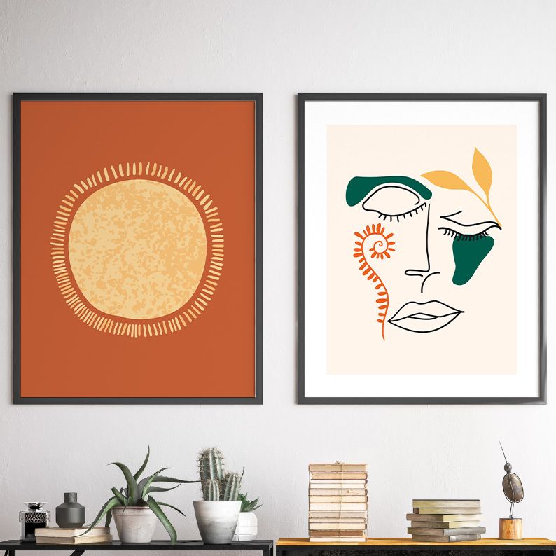 Girl with Birds BOHO Gallery Wall Set of 8 DIGITAL Prints product image (8)
