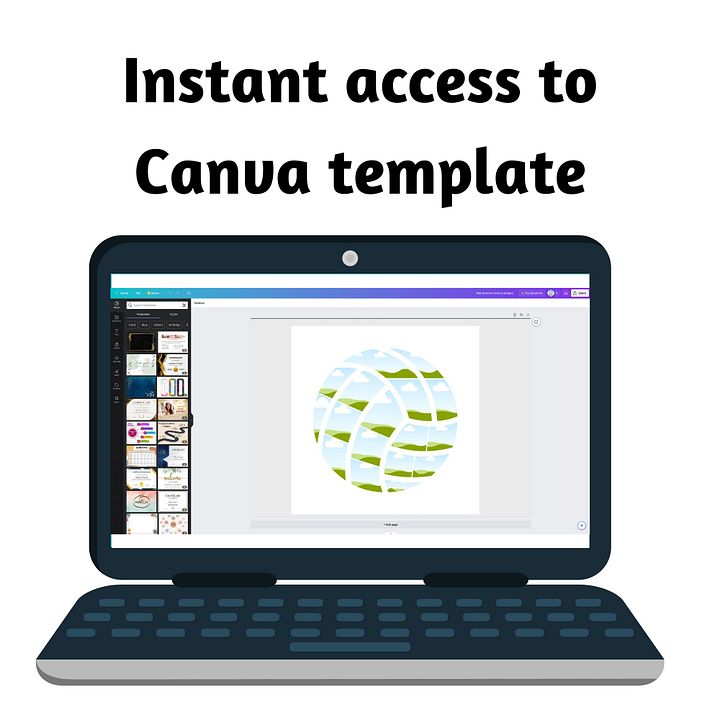 8 Ball-Shaped Frames Canva Templates product image (2)
