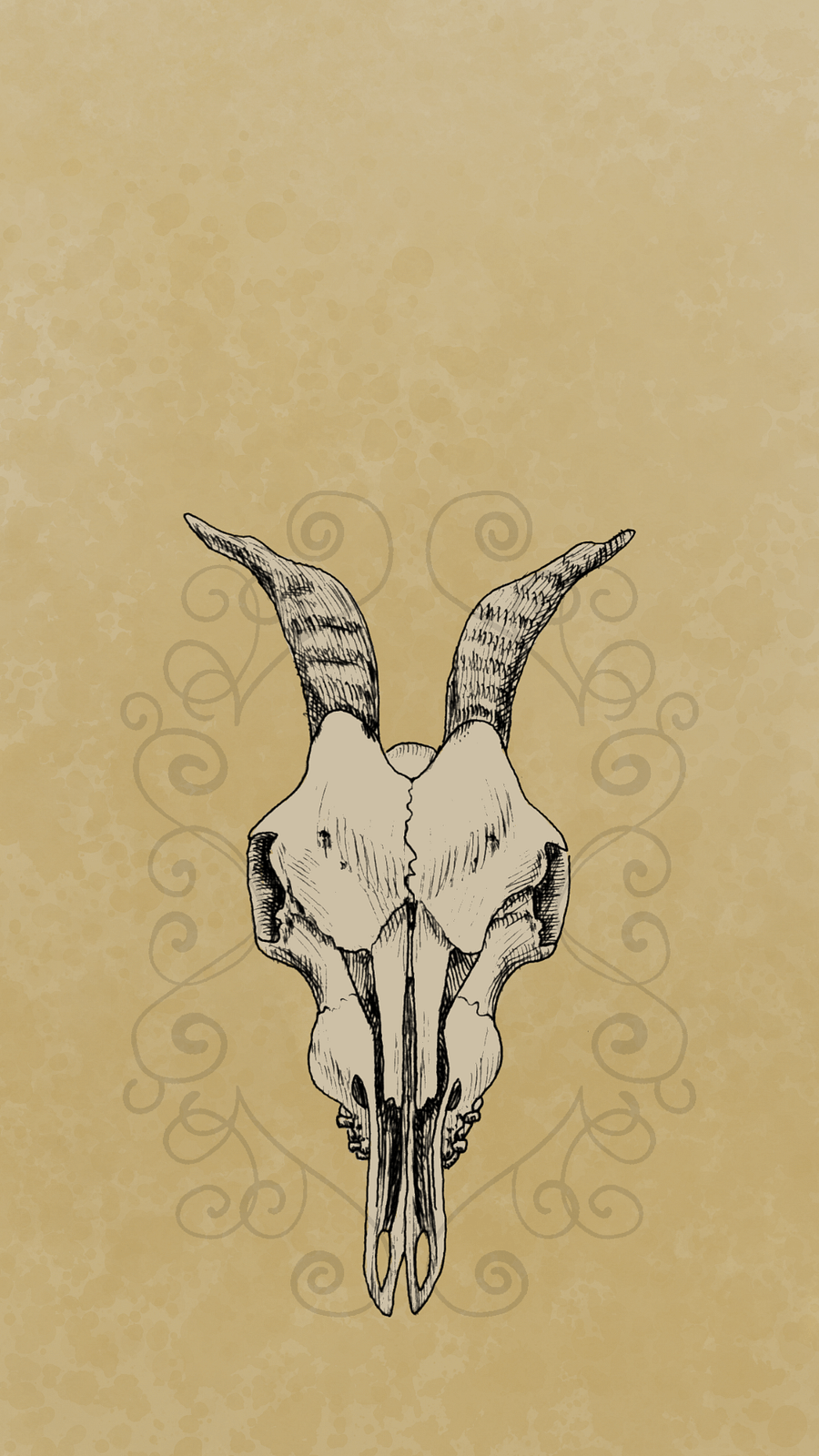 Goat Skull Iphone Wallpaper product image (1)