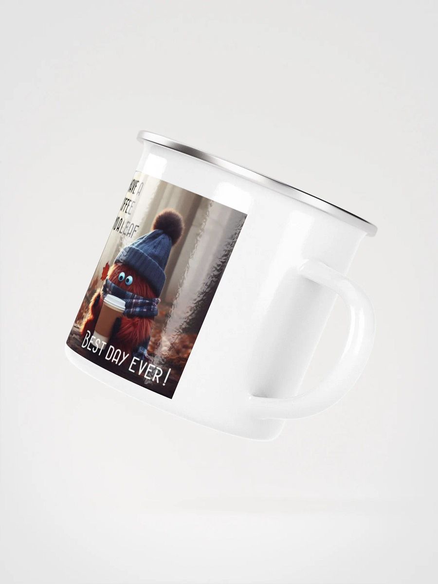 Coffee and a Leaf Enamel Mug product image (3)