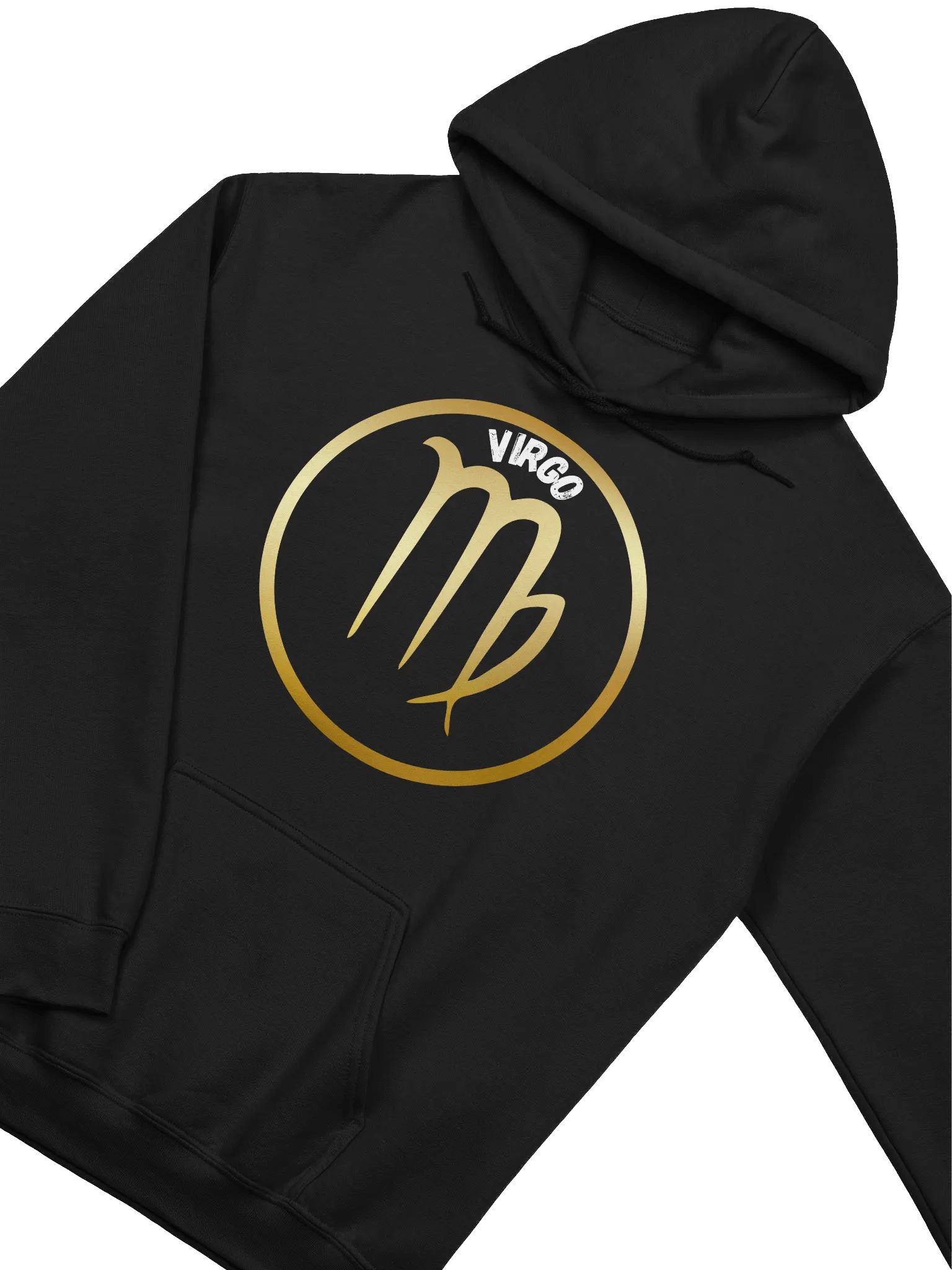 Golden Virgo Zodiac Symbol Hoodie product image (2)