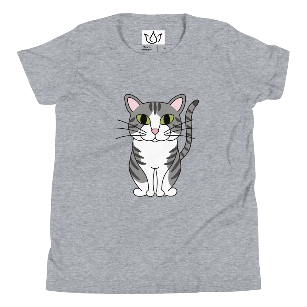 Tabby Cat Youth T-Shirt product image (51)