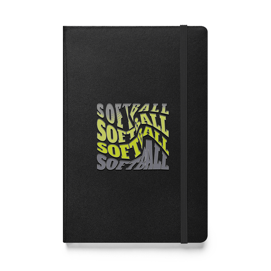 Swirl Softball Dreams Hardcover Notebook product image (1)