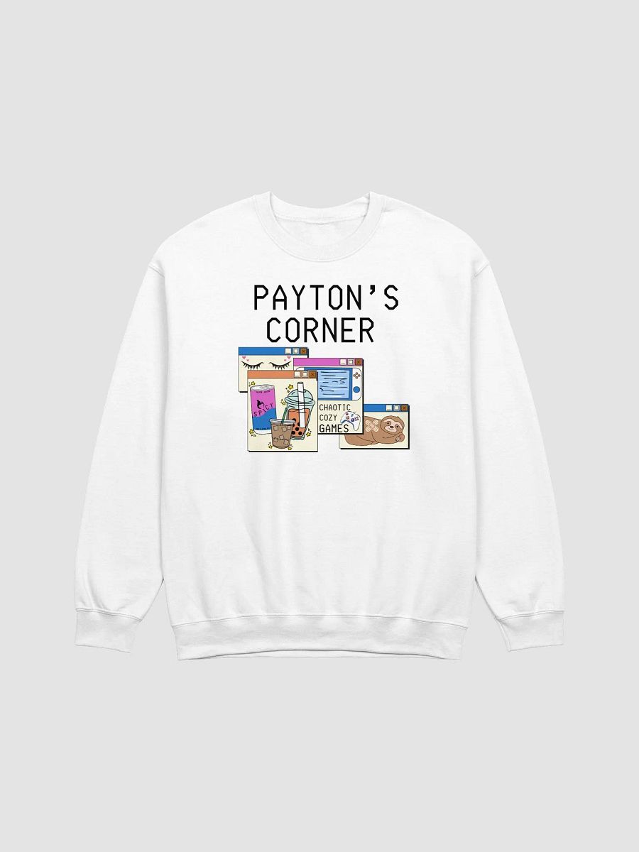 Payton's Virtual Corner Sweatshirt -Black Text product image (2)