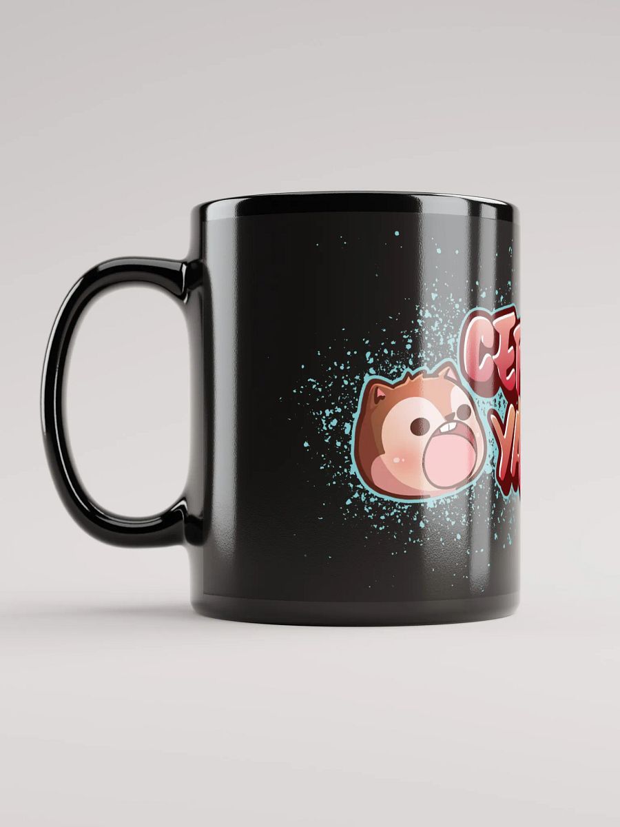 Certified Yapper Black Glossy Mug product image (6)
