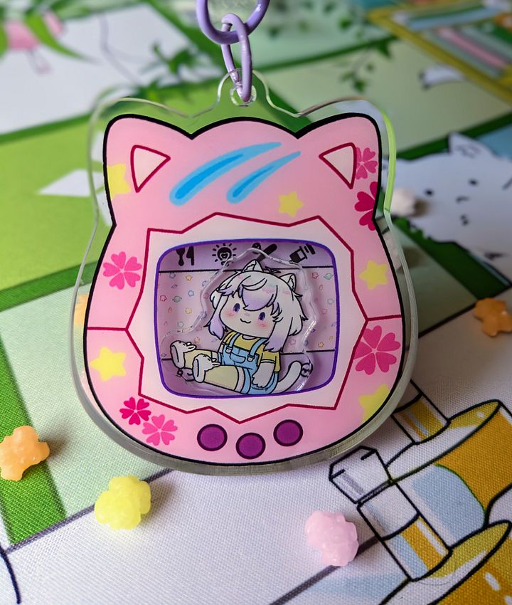 Tamagotchi shaker charm product image (1)