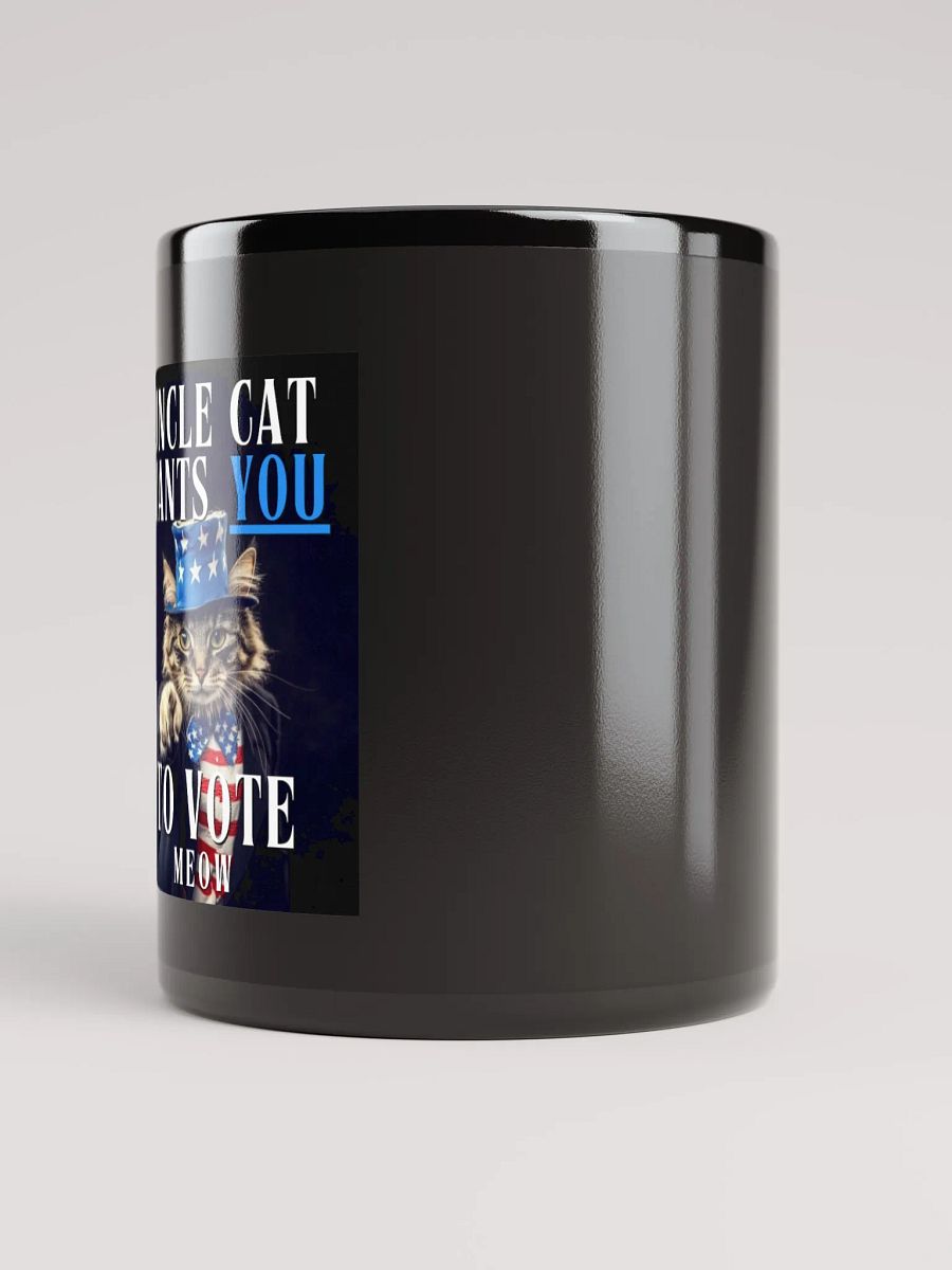Uncle Cat Wants You To Vote Black Mug product image (3)