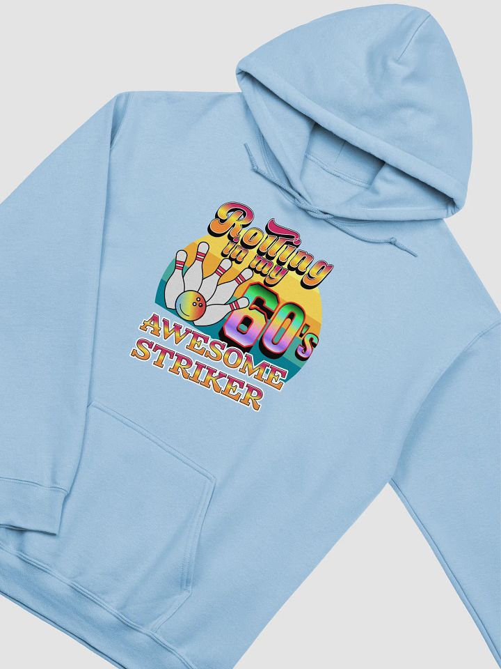 Rolling In My 60s Awesome Striker Bowling Vintage Classic Hoodie product image (2)