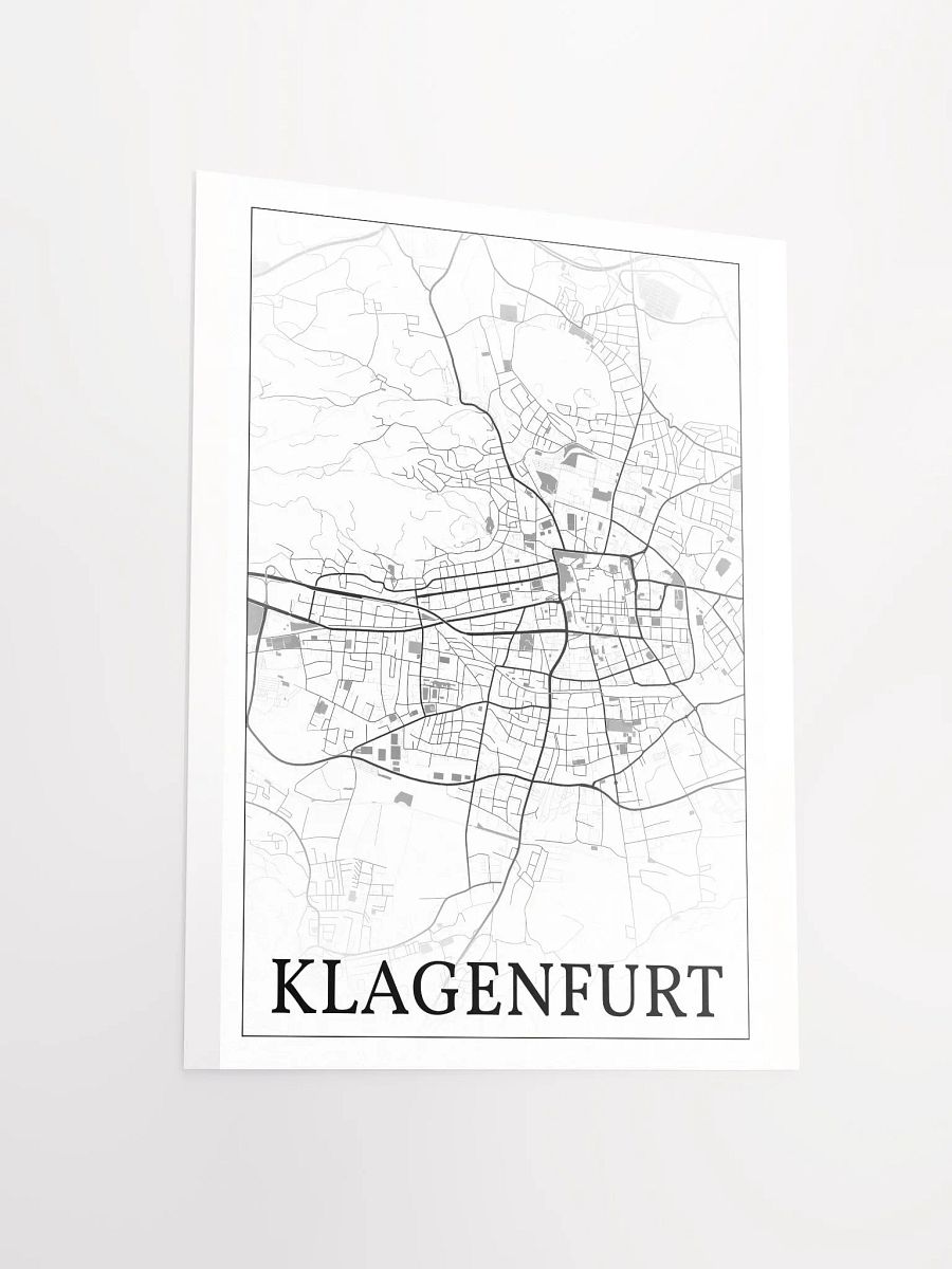 Klagenfurt, Austria, city map print product image (11)
