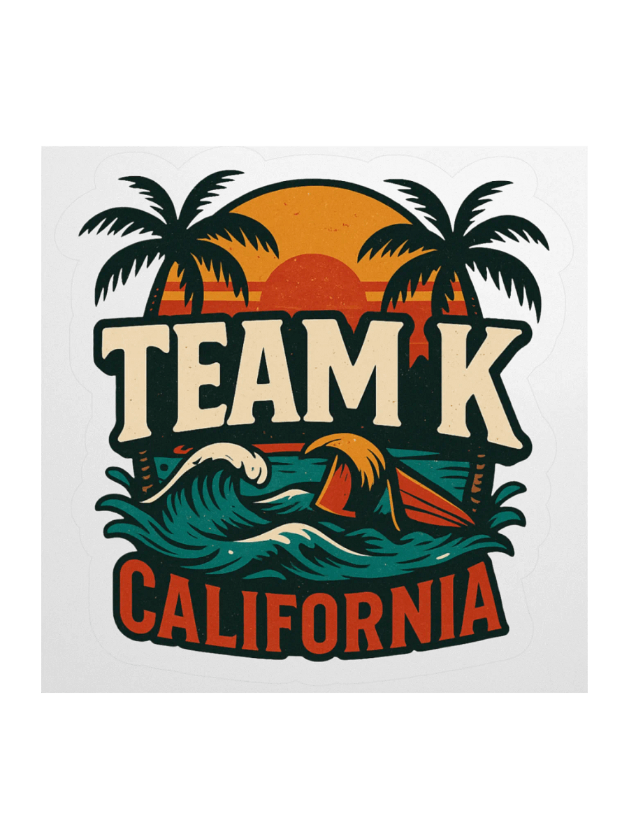 TEAM K CALIFORNIA STICKERS product image (3)