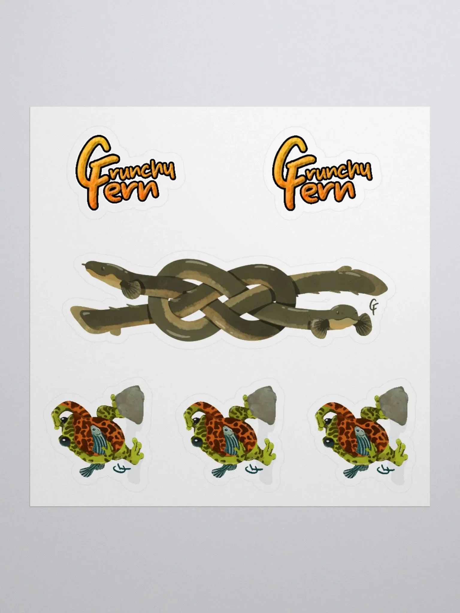 Crunchy Fern 3-in-1 sticker pack product image (3)