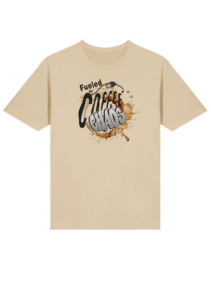 “Fueled by Coffee & Chaos” Graffiti Unisex Softstyle Tee product image (2)