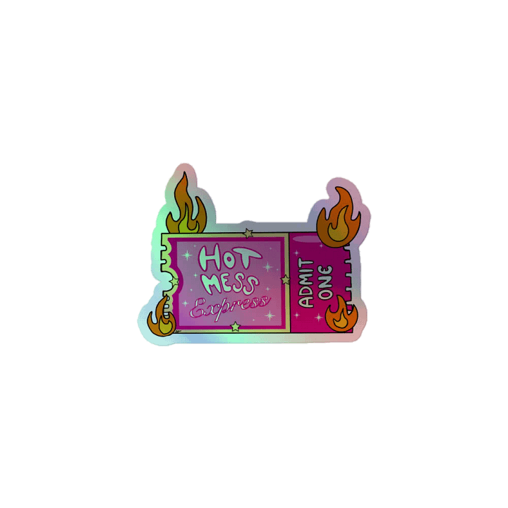 All Aboard Holographic Sticker product image (1)