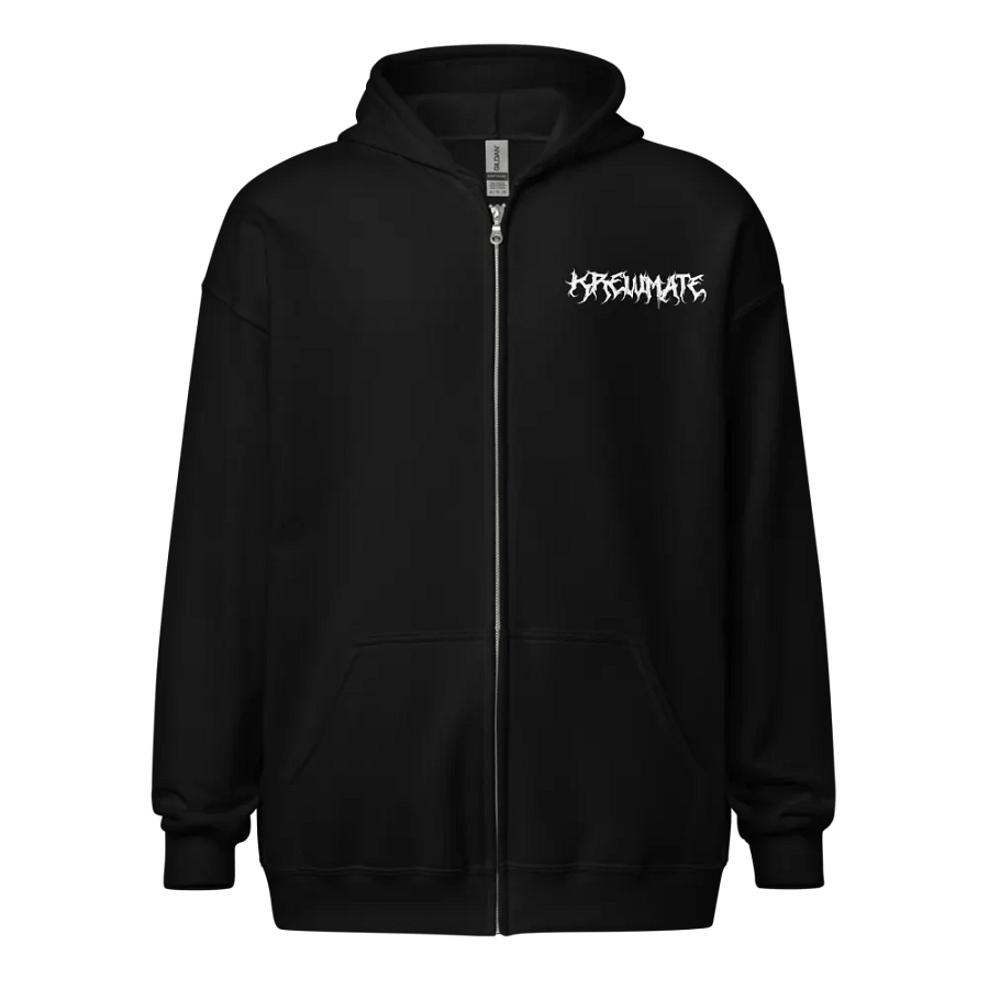Metal Krewmate Zip Hoodie - Follow Your Dreams (White Logo) product image (1)
