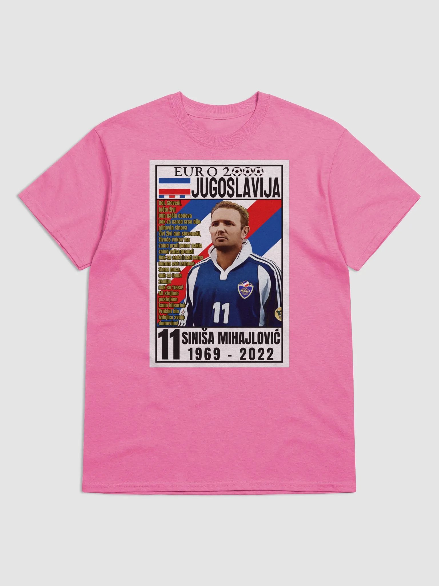 Siniša Mihajlović (SR Jugoslavija) EURO 2000 Gildan Heavyweight T-Shirt product image (1)
