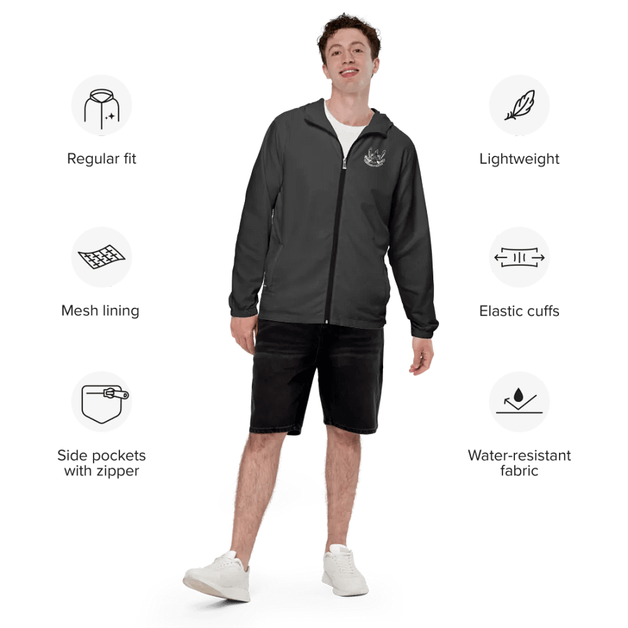 Gray Foss tug Sketch Windbreaker product image (5)