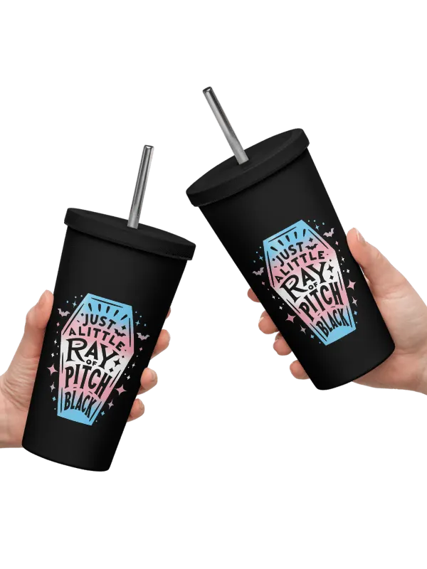 Little Ray Trans Flag Insulated Tumbler product image (2)