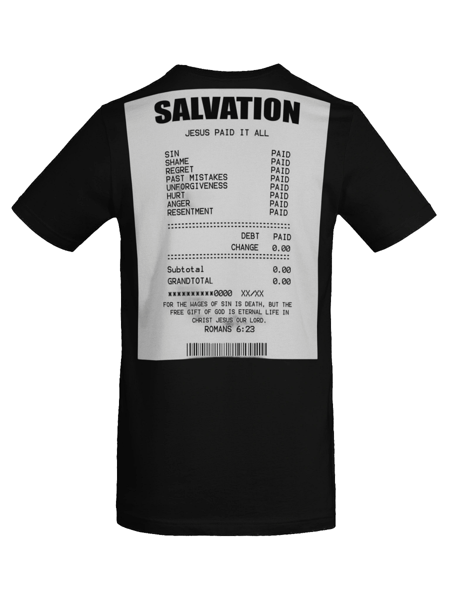 Salvation Receipt T-Shirt product image (8)