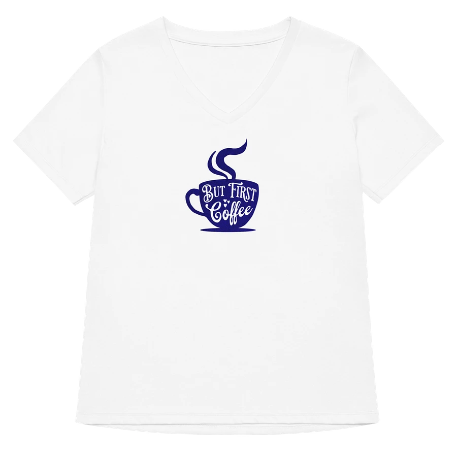 Coffee Lover's Relaxed V-Neck Tee product image (6)