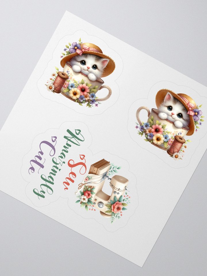 Sew Amazingly Cute Meow-tiful Kittens Stickers product image (2)
