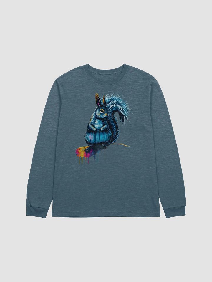Vibrant Squirrel Illustration Long Sleeve Tee product image (1)