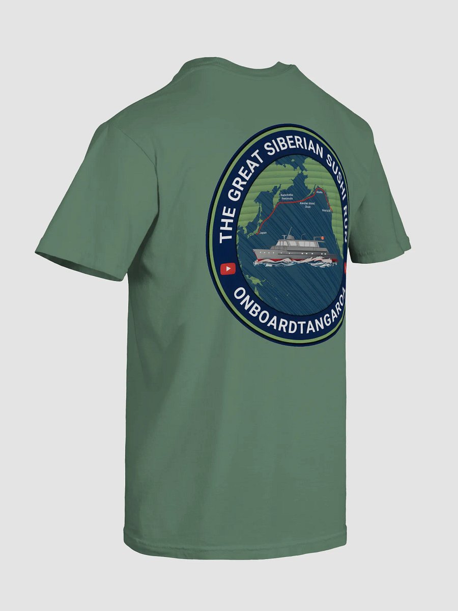 The Great Siberian Sushi Run T-Shirt (Light Colours and Route Logo) product image (8)