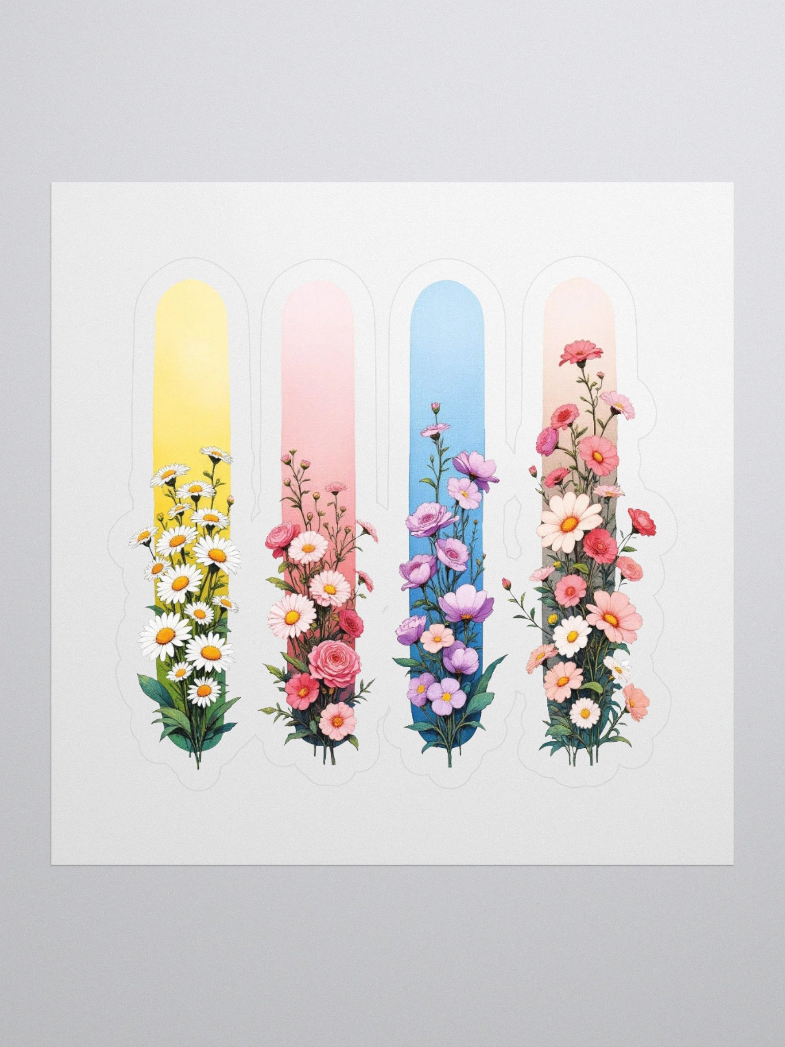 April Floral Fantasy Kiss Cut Stickers product image (1)