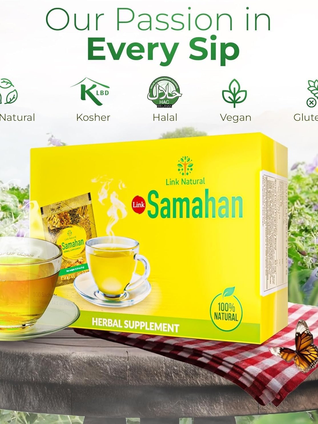 SAMAHAN Ayurvedic Herbal Tea Packets. product image (4)