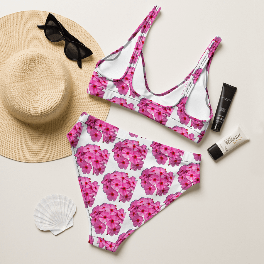 Blossom with Confidence in Our Sustainable Floral High-Waisted Bikini product image (8)