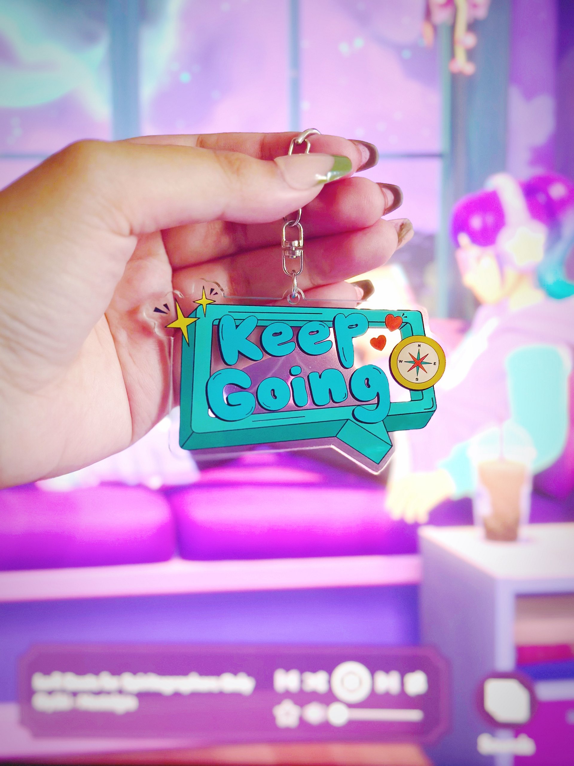 keep going ♡ acrylic keychain [PRE ORDER] product image (2)