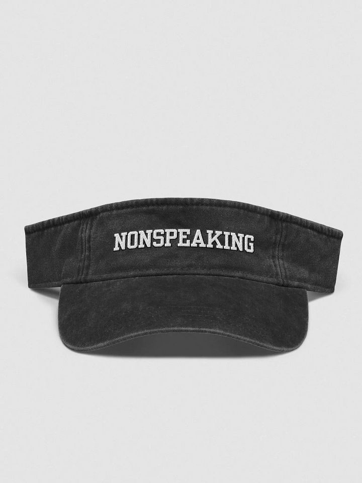 NONSPEAKING denim visor product image (3)