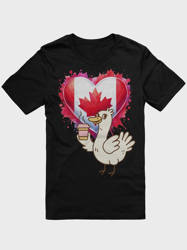 Quirky Canadian Duck Coffee T-Shirt product image (2)