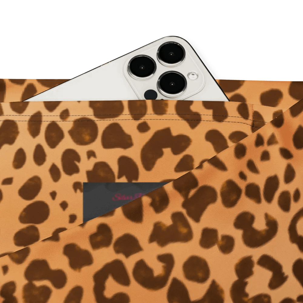Brown Leopard Print Flare Leggings product image (11)