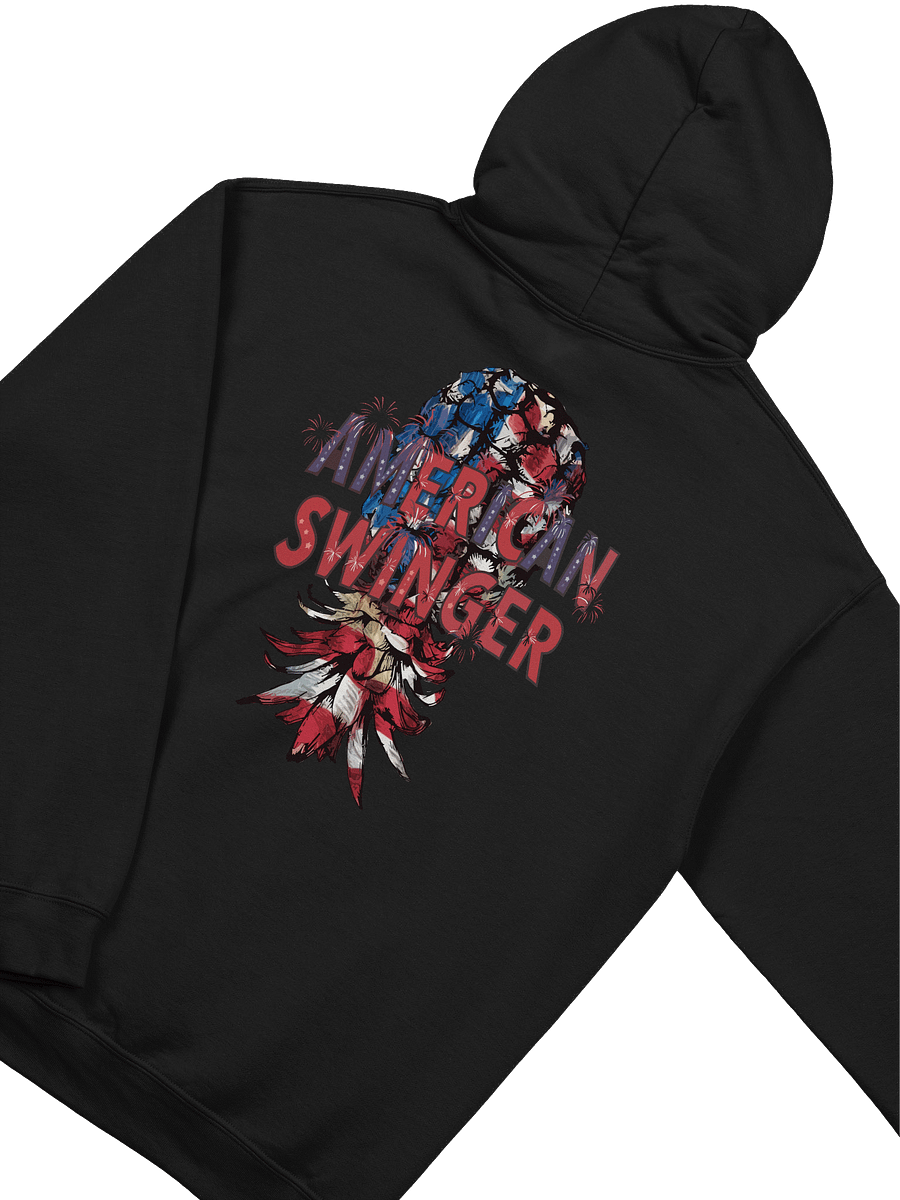 American Swinger Back Print Upside-Down Pineapple Hoodie product image (37)