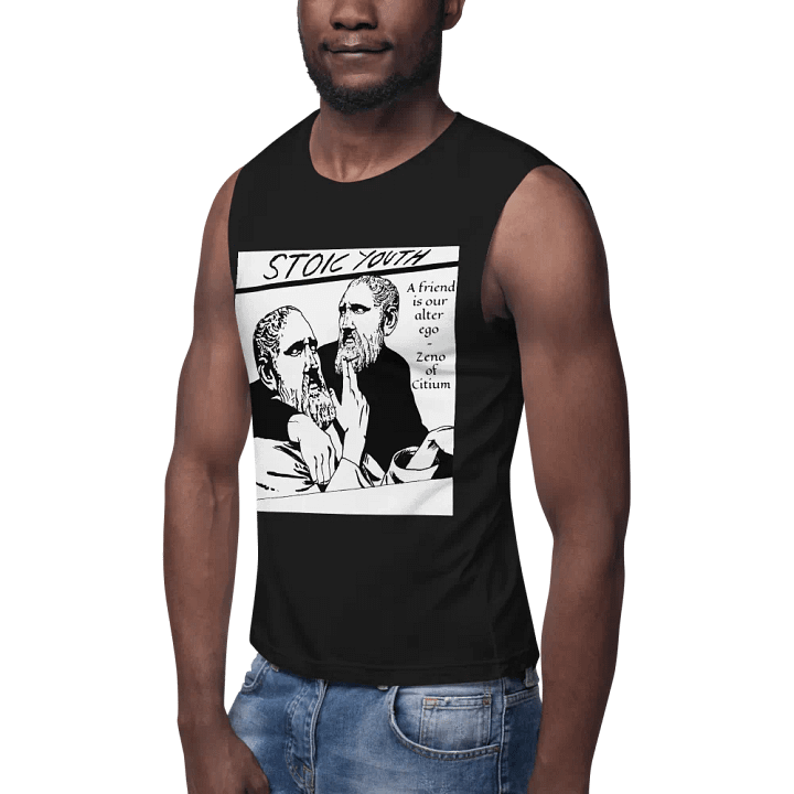 Stoic Youth Zeno of Citium quote Bella+Canvas Muscle Tank product image (2)