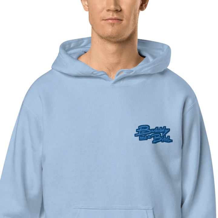 Bubbly and a B*tch (L.C. creek design) embroidered pigment-dyed hoodie product image (1)