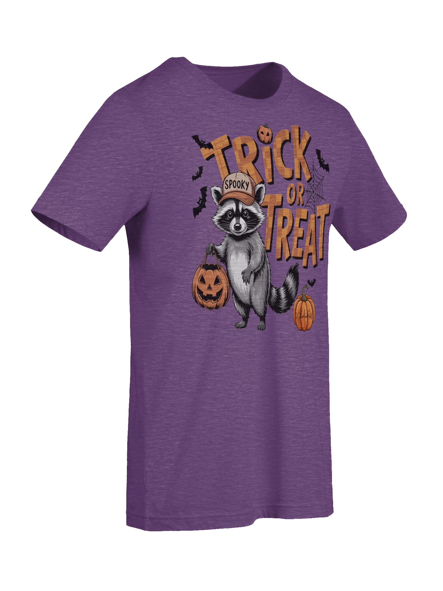 Raccoon Trick or Treat Unisex T-Shirt product image (8)