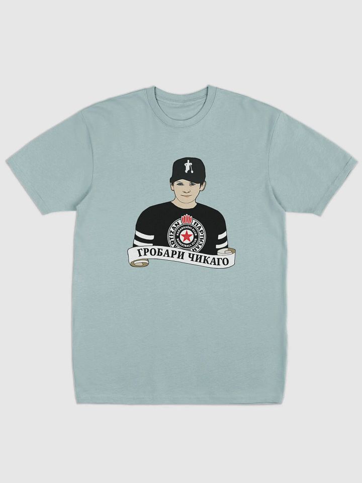 Grobari Čikago KK Partizan Cotton Heritage Men's Premium Heavyweight Tee product image (1)