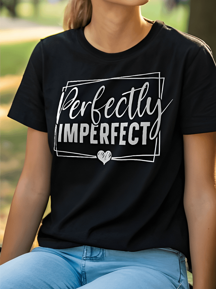 Perfectly Imperfect - Women's Black T-Shirt product image (1)