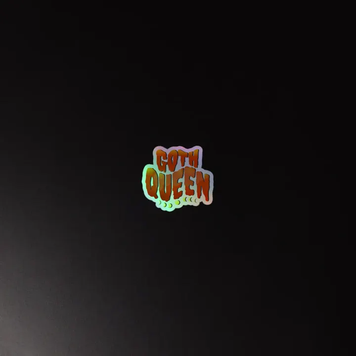 Goth Queen: Cut Holographic Sticker product image (4)