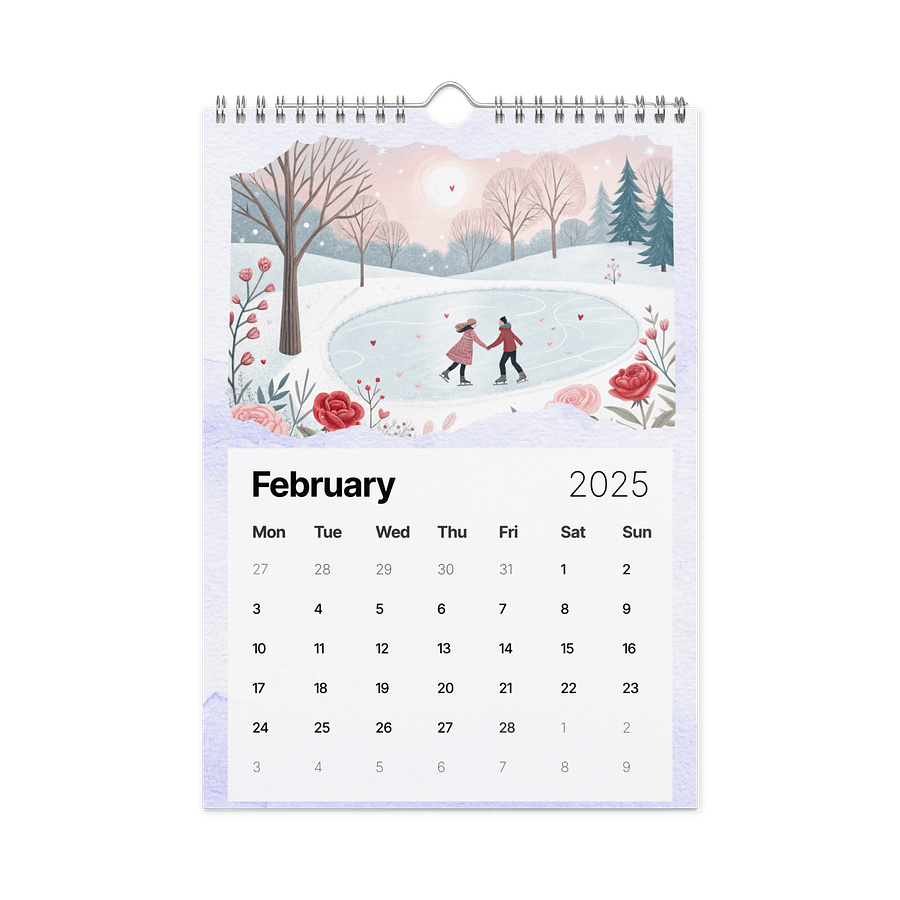 WATERCOLOR SEASONAL SCENES WALL CALENDAR 2026 product image (5)