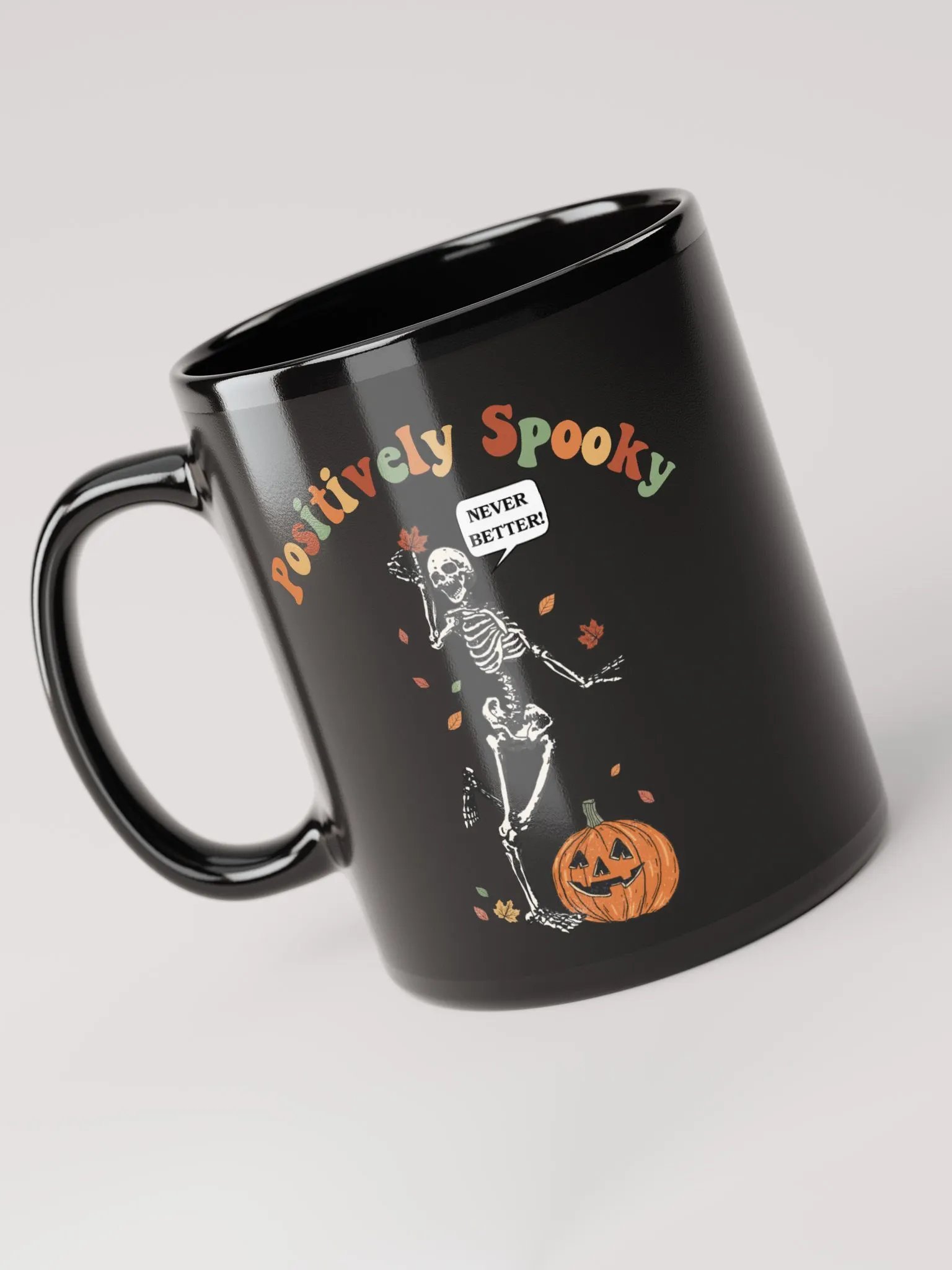 Retro Spooky Skeleton Halloween Mug product image (4)