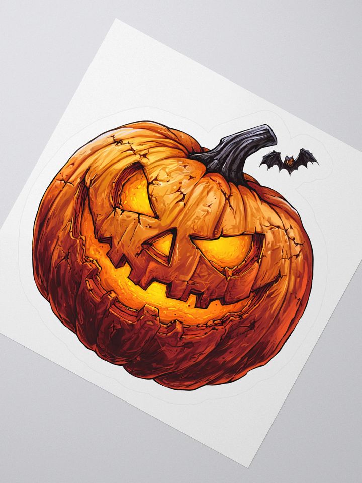 Spooky Jack-o-Lantern Pumpkin Sticker product image (6)