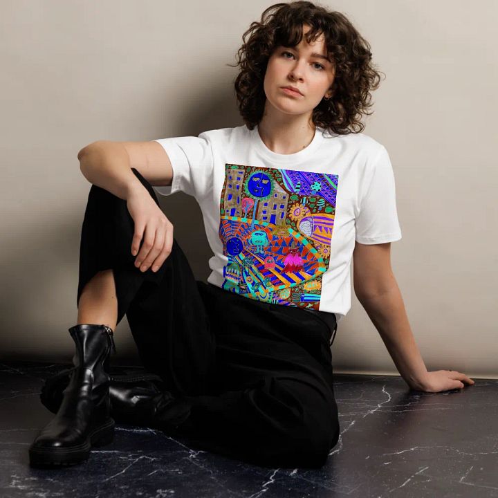 Abstract Vibrant Coloured Doodle Life product image (12)