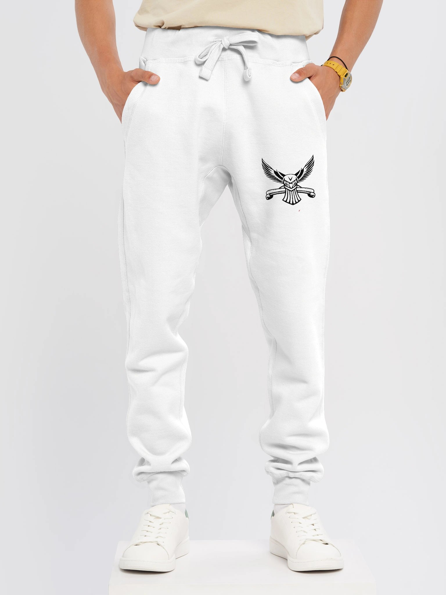 Eagle Skull Graphic Lane Seven Fleece Joggers product image (1)
